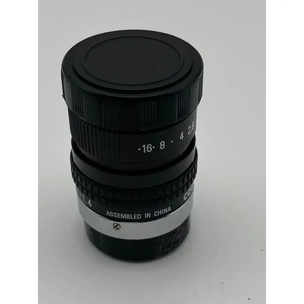 Cosmicar Pentax C22525 25mm f/1.4 TV Lens C-Mount w/ Box Caps Japan